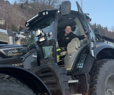 Bli med maskinførar Gunhild Sunde på jobb!